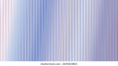 Vector Gray Blurred Glass Gradient background. Vertical Ribbed glass texture. Abstract bg.