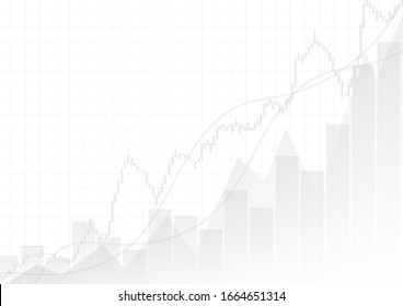 Vector : Gray business graphs on white background