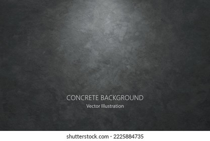 Vector gray concrete texture. Stone wall background.