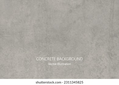 Vector gray concrete texture. Stone wall background.