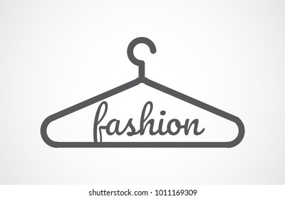 Vector Gray Hangers Icon Fashion Stock Vector (Royalty Free) 1011169309 ...