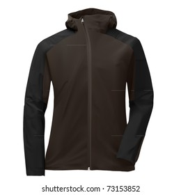 vector gray hoody jacket
