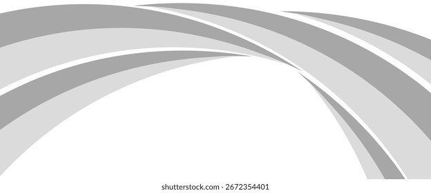 Vector gray line background curve element with white space for text and message design, overlapping layers, vector, modern abstract design vector. eps 10