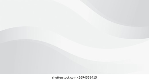 Elemento de curva de plano de fundo de linha cinza de vetor com espaço em branco para design de texto e mensagem, camadas sobrepostas, vetor	