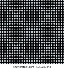 vector gray monochrome minimal modern dynamic abstract pentagon halftone texture seamless pattern isolated on white background
