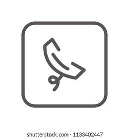 vector gray phone icon