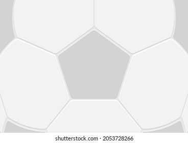 Vector gray polygonal classic soccer ball background. Sport illustration of football texture.