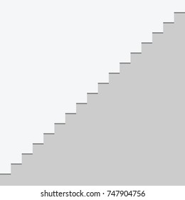 vector gray staircase diagonally background