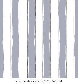 Vector gray striped classic texture seamless retro pattern. Vertical lines illustration on white background. Fabric for men.