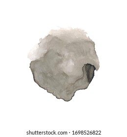 Vector Gray Watercolor Stain Design Element