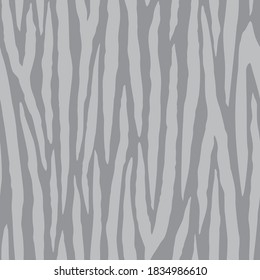 Vector Gray Zebra Stripe texture seamless pattern background from the Fancy Zebra Collection. A simple grayscale design featuring textured zebra stripes. Good for textile, fabric, fashion design