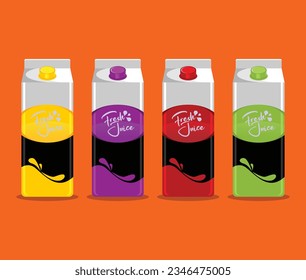 vector great background with variety of fruit juices