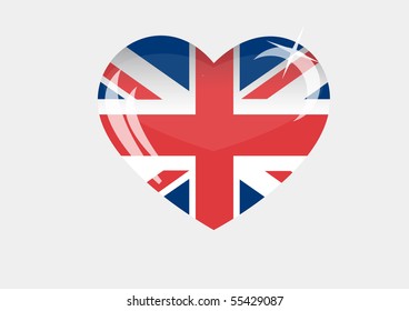 vector Great Britain _flag_EPS10 on white background