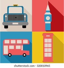 Vector Great Britain icon set