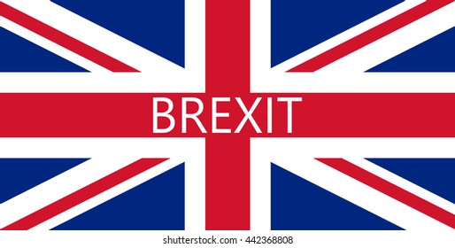 vector Great Britain referendum on secession from the European Union. flag background