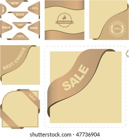 Vector great collection of sale labels.