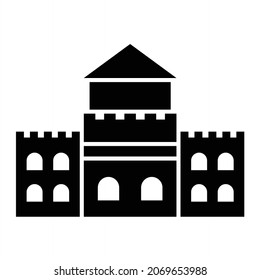 Vector Great Wall China Glyph Icon Design
