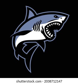 Vector Great White Shark Mascot Stock Vector (Royalty Free) 2038712147 ...