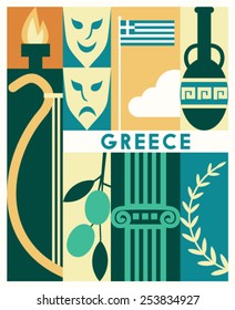 Vector Greece background