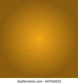 Vector greed and vignette for design. Ornate decor for invitations, greeting cards, thank you message. Elements in Victorian style on a yellow backdrop. Golden floral seamless pattern.