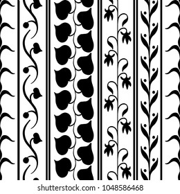 vector greek black and white antique seamless pattern