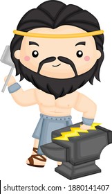 A vector of the Greek God Hephaestus