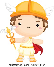 A vector of the Greek God Hermes