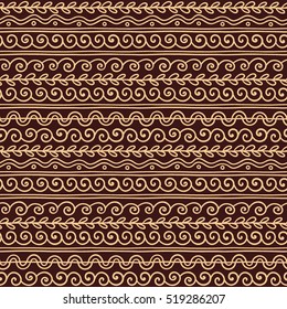 Vector Greek wave and meander decorative elements set. Traditional seamless vintage ornate elements with Greek patterns, Meander. Seamless vector ornament.