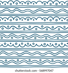 Vector Greek wave and meander decorative elements set. Traditional seamless vintage elements with greek patterns, meander. Seamless border vector ornament.