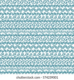 Vector Greek wave and meander decorative elements set. Traditional seamless vintage elements with greek patterns, meander. Seamless border vector ornament.