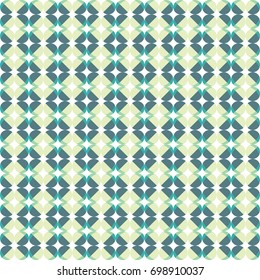 vector green abstarct seamless geometric pattern with convave rhombus