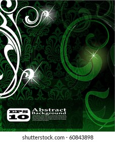 the vector green abstract background eps 10