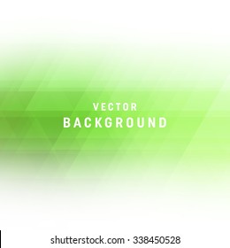 Vector green abstract background with subtle geometric texture. Smooth blurred edges on white.
