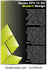 Vector green abstract brochure design