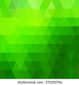 Vector green abstract mosaic background.