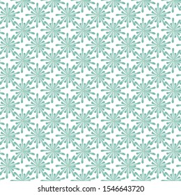 Vector Green Aqua Flowers on a White Background. Background for textiles, cards, manufacturing, wallpapers, print, gift wrap and scrapbooking.