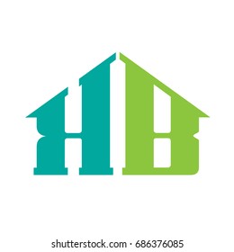 Vector Green Aqua Initial B K Realty Logo