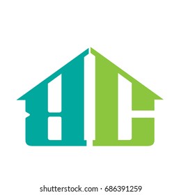 Vector Green Aqua Initial C B Home Logo