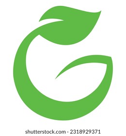 Vector green arrow recycle icon  illustration