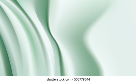 Vector of Green background. abstract background luxury cloth or liquid wave or wavy folds of grunge silk texture satin velvet material or luxurious