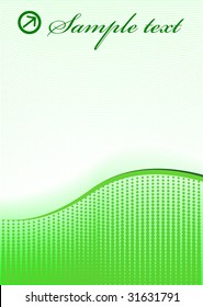 Vector green background; clip-art