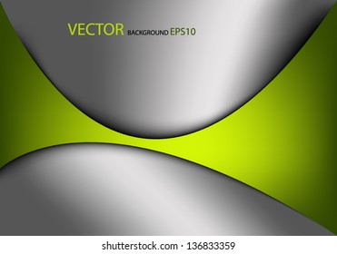 vector green background overlap dimension 3d graphic message board for text and message design frame line shadow for modern web design eps10