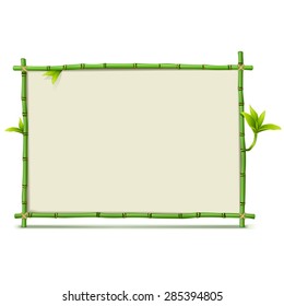 Vector Green Bamboo Frame