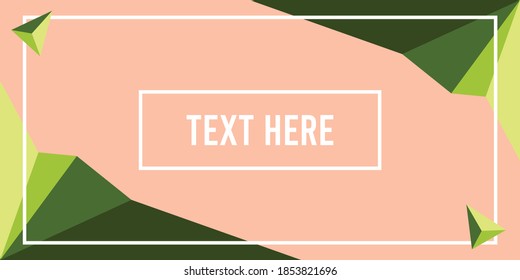 Vector Green Banner for your design