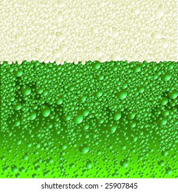 Vector green beer