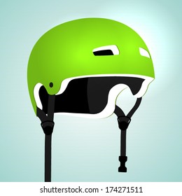 Vector Green Bike Helmet