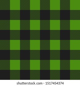 Patrón transparente de protección de búfalo verde y negro vectorial