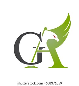 Vector Green Black Eagle Letter G A Logo