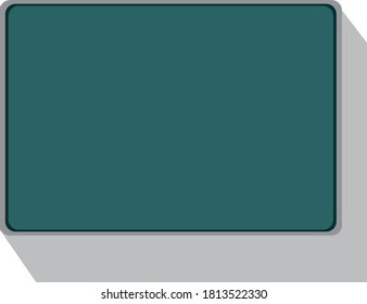 Vektorgrüne Tafel. Leicht zu bearbeiten. Bildung.