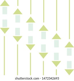 vector green blue arrow and line pattern on white background